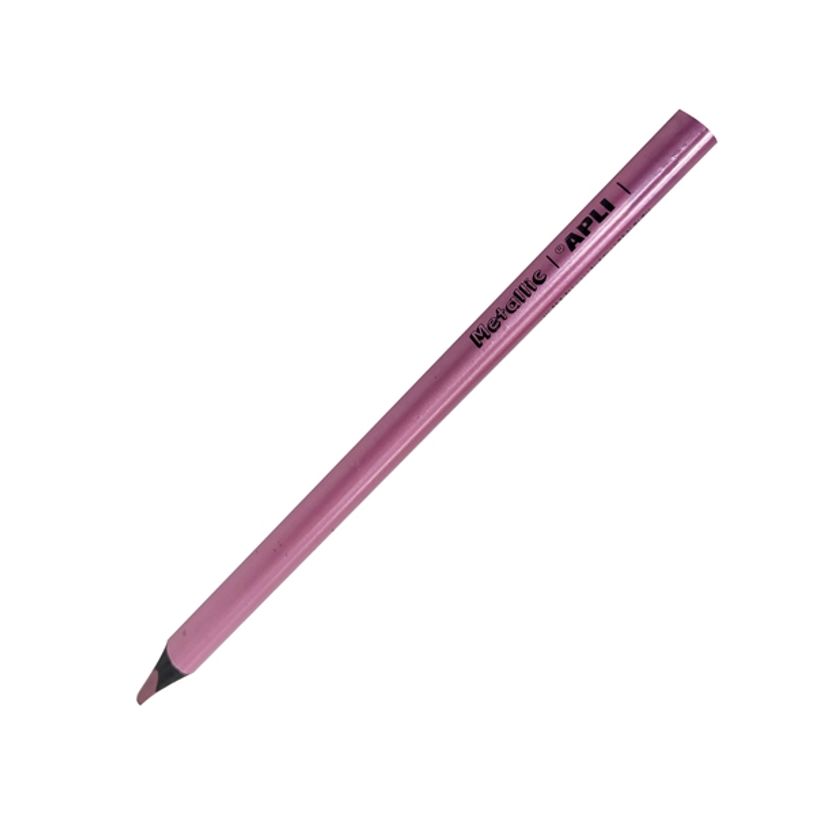 8410782175155-Apli Agipa - Crayon de couleur triangulaire Jumbo - rose métallique-P_616953_1-0