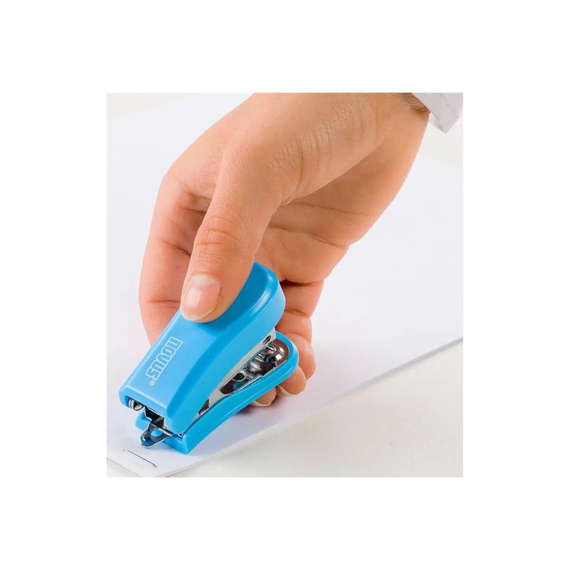 4009729059241-Novus Mini - Agrafeuse - 12 feuilles - 24/6, 26/6 - métal, plastique - Bleu brillant-P_618653_1-2