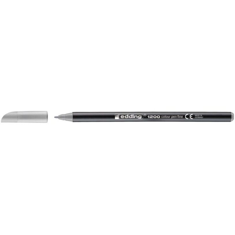 4057305020338-edding 1200 - Feutre - pour carton, surface du papier de couleur claire - gris argenté - enc-P_618852_1-0