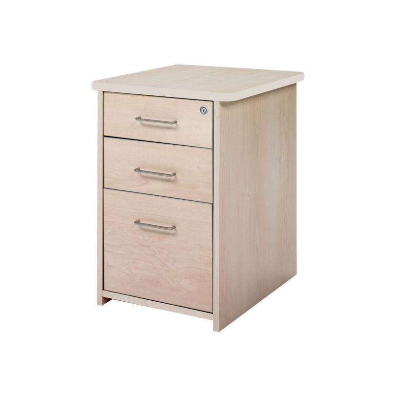 8427951999283-rocada Table-height - Socle - 3 tiroirs - mélamine - hêtre, aluminium-P_622153_1-0
