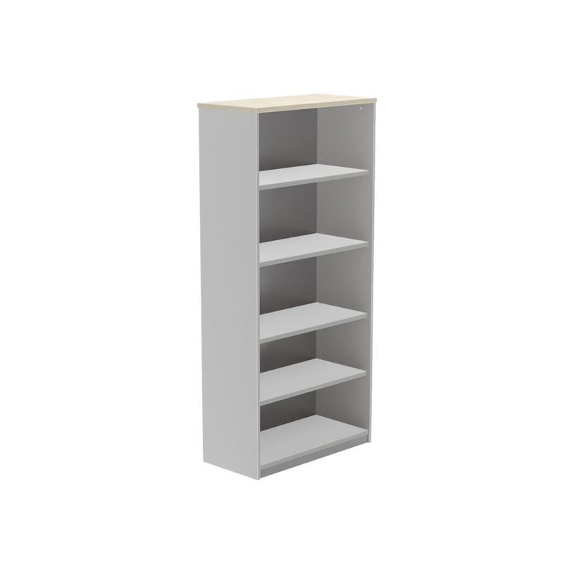 8427951996053-rocada STORE - Bibliothèque - 4 étagères - mélamine - hêtre, aluminium-P_622363_1-0