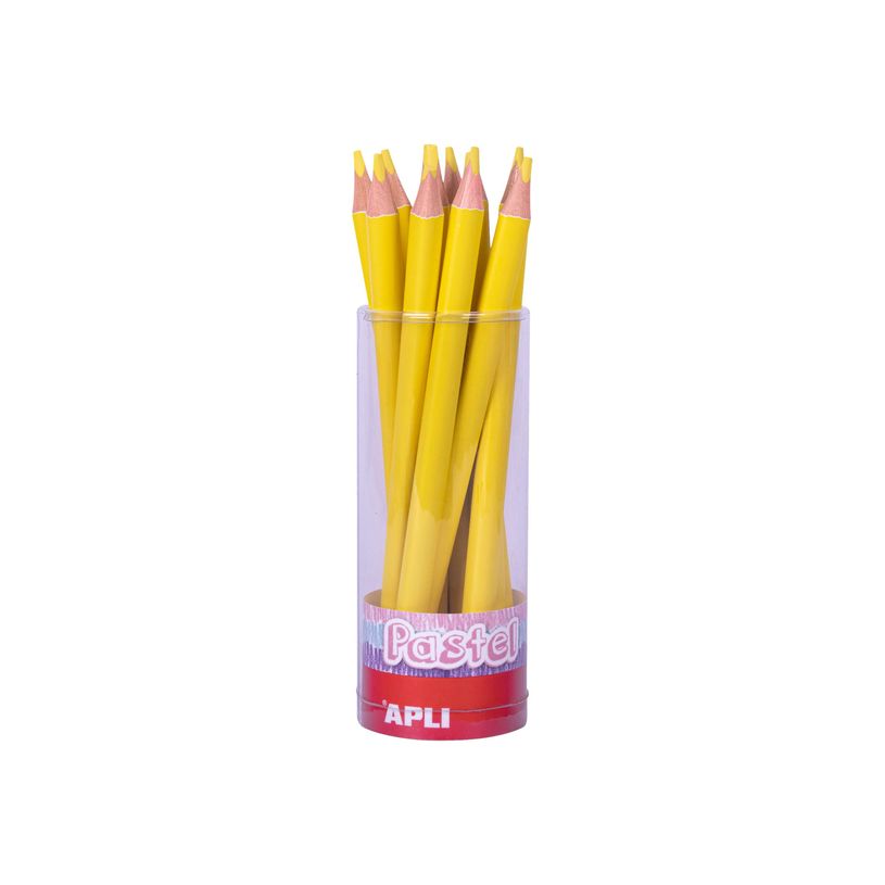8410782180531-Apli Agipa - Crayon de couleur triangulaire Jumbo - jaune pastel-P_650579_1-0