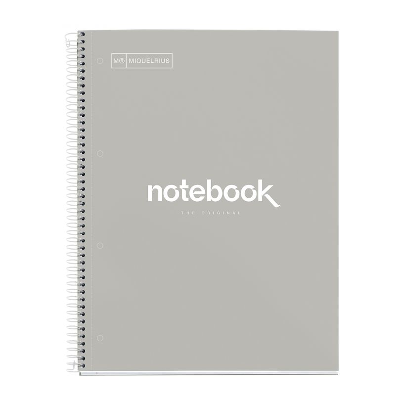 8422593466261-Notebook Emotions, couverture rigide, A4, quadrillage 5x5 mm,  80 feuilles de 1 couleur, Miquelrius, Gr--0