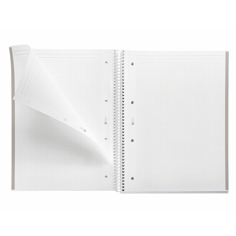 8422593466261-Notebook Emotions, couverture rigide, A4, quadrillage 5x5 mm,  80 feuilles de 1 couleur, Miquelrius, Gr--3