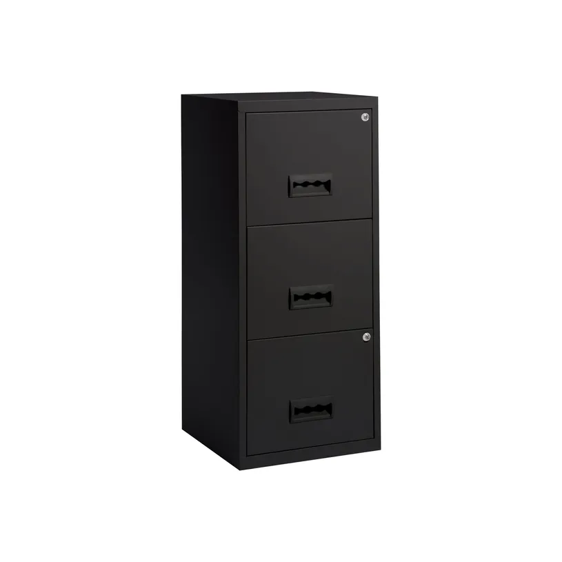 3219090950547-Classeur 3 tiroirs pour dossiers suspendus - 95,7 x 40 x 40 cm - noir-P_77032450_1-0