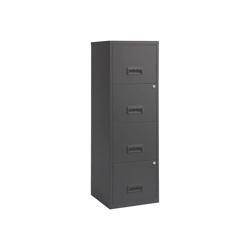 3219095952447-Classeur 4 tiroirs pour dossiers suspendus - 125,6 x 40 x 40 cm - anthracite-P_77032457_1-0