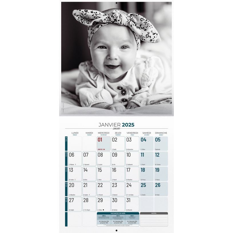 3592930027105-Calendrier illustré BOUCHUT 30 x 30 cm BABY LOVE 70 %-P_77032696_14-1