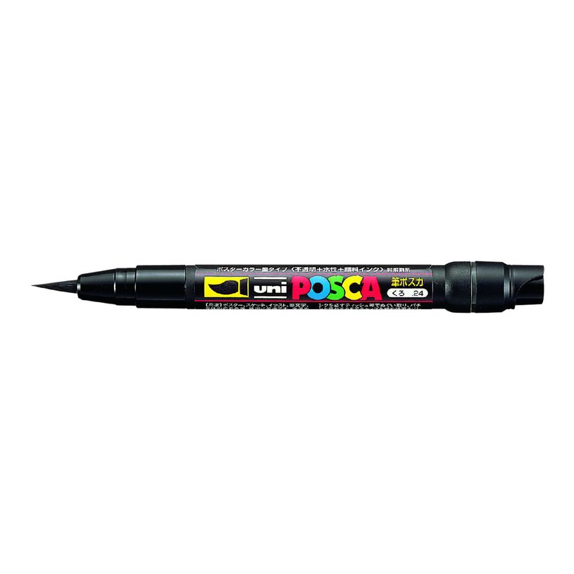 4902778559802-Posca - Feutre pinceau pointe souple - noir-P_79136911_1-0