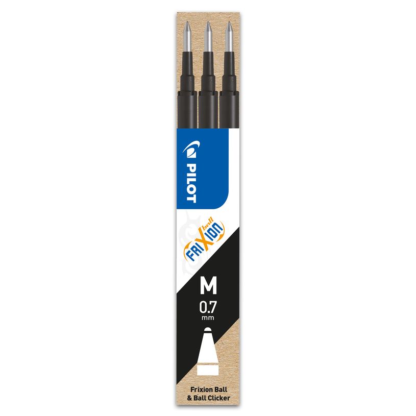 4902505356056-Pilot Frixion Ball - 3 Recharges pour rollers effaçables - 0,7 mm - noir-P_79145021_1-0
