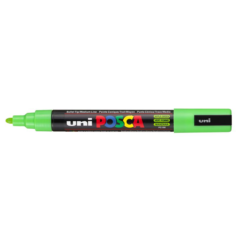 4902778036853-Posca - Marqueur peinture pointe moyenne - vert pomme--0