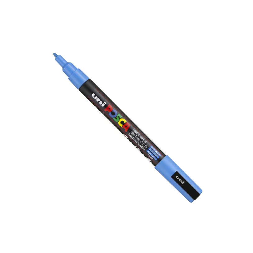 4902778036822-Posca - Marqueur peinture pointe fine - bleu ciel-P_79148590_1-0