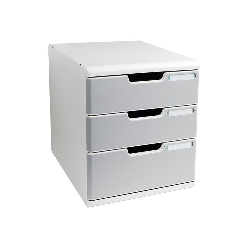9002493422377-Exacompta MODULO Classic - Bloc de classement 3 tiroirs - gris/granit-P_79151120_1-0