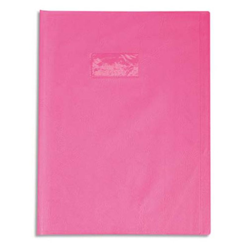 3210330724195-Calligraphe - Protège cahier sans rabat - 24 x 32 cm - grain losange - rose-P_79151730_1-0