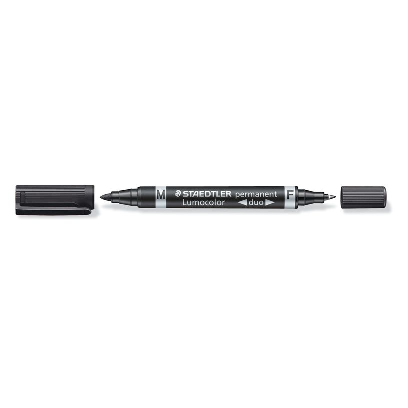 4007817348031-STAEDTLER Lumocolor duo - Marqueur permanent - double pointe fine et moyenne - noir-P_79352482_2-1