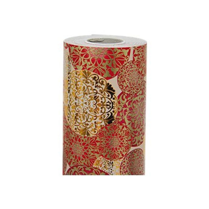 3065502118957-Clairefontaine Premium - Papier cadeau - 70 cm x 50 m - 80 g/m² - motif boules de Noël ro-P_79354536_1-0