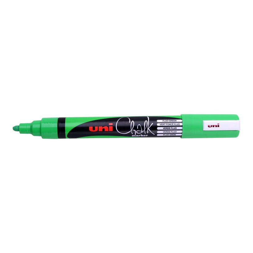4902778140048-UNI CHALK - Marqueur craie - pointe moyenne conique - vert fluo-P_79367473_1-0