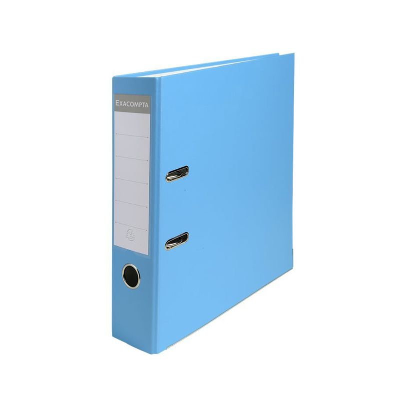 3130630918424-Exacompta - Classeur à levier - Dos 80 mm - A4 - pour 600 feuilles - bleu clair-P_79367679_1-0