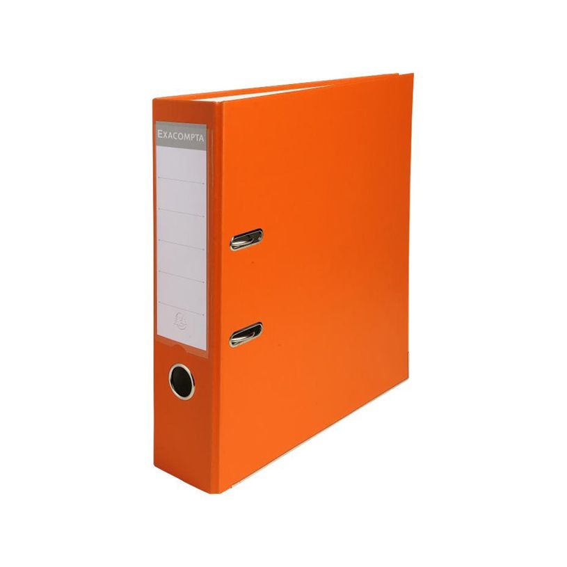 3130630918448-Exacompta - Classeur à levier - Dos 80 mm - A4 - pour 600 feuilles - orange-P_79367681_1-0