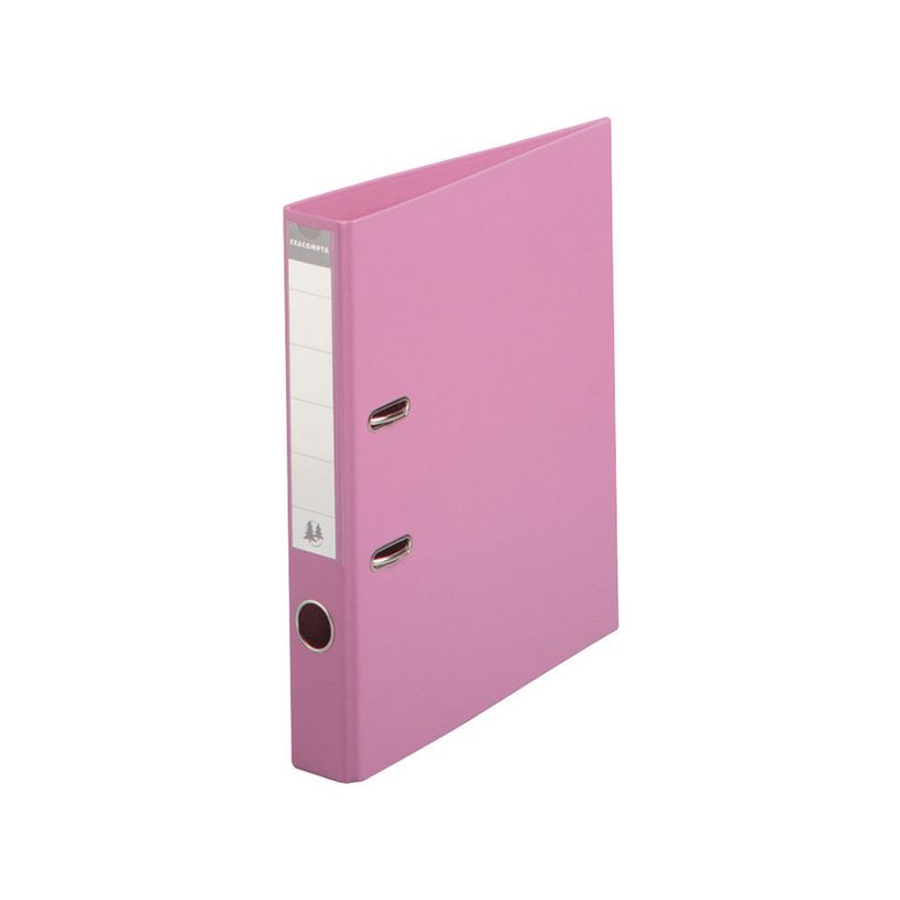 3130630535553-Exacompta - Classeur à levier - Dos 50 mm - A4 - pour 400 feuilles - rose-P_79368872_1-0