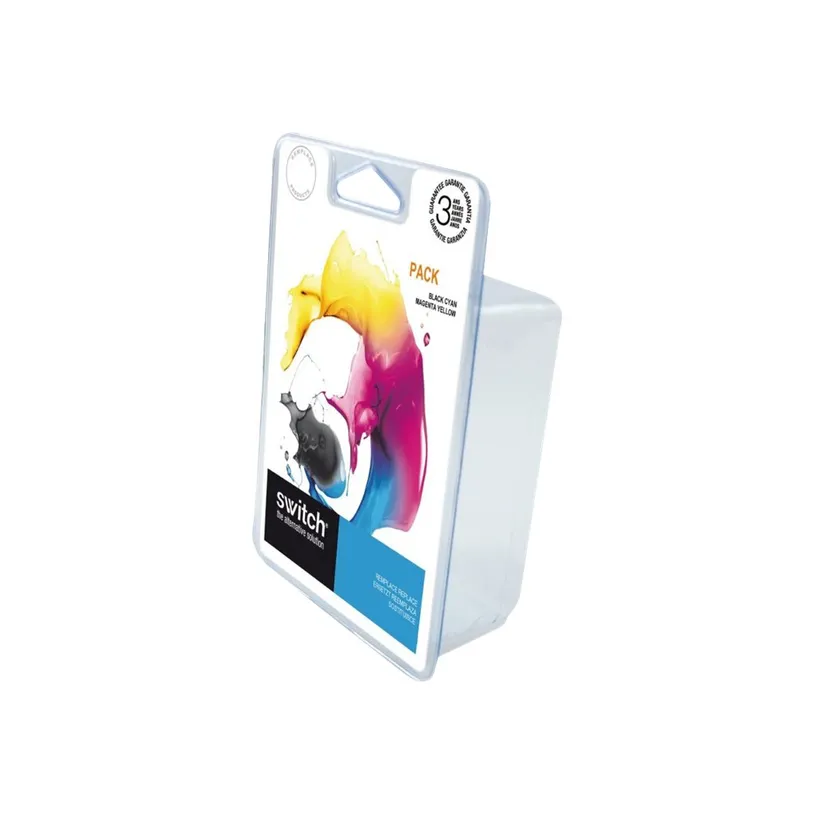 3700654205888-Cartouche compatible Brother LC1000/LC970 - Pack de 5 - noir x2, cyan, magenta, jaune - Swi-P_79372543_1-0