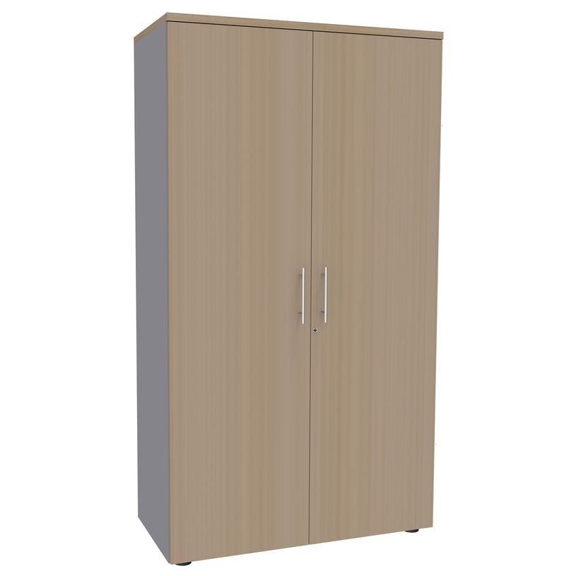 3253310174627-Armoire haute IDRA/DUAL - H180 x L80 x P47 - 2 portes - Corps alu - Portes et dessus imitat-P_79377080_1-0