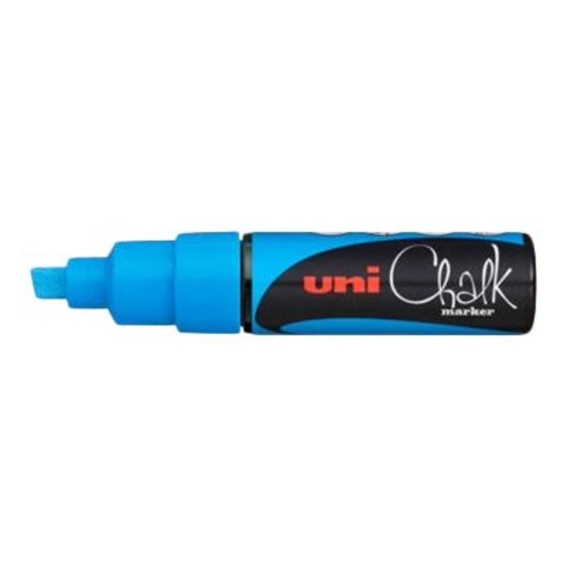 4902778140154-UNI CHALK - Marqueur craie - pointe biseau large - bleu clair-P_79377746_1-0