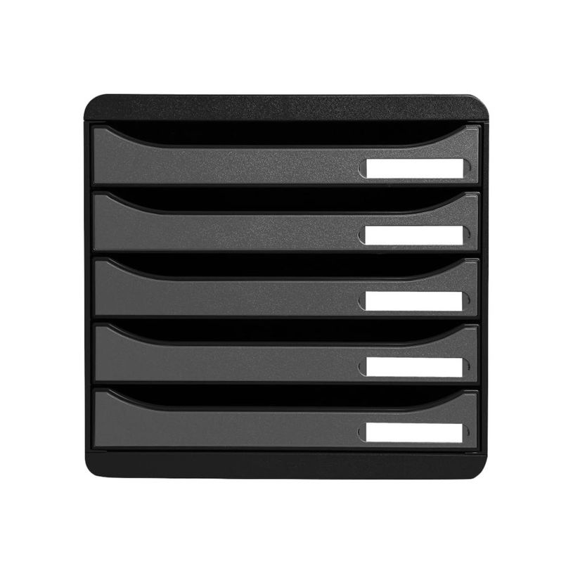 9002493423282-Exacompta BigBox Plus - Module de classement 5 tiroirs - noir/argent-P_79382837_1-0