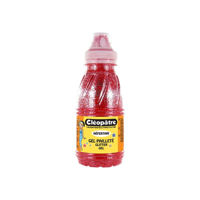 3134725003651-Cléopâtre NÉFERTARI - Peinture gel à paillettes - rouge - 250 ml-P_79384120_1-0