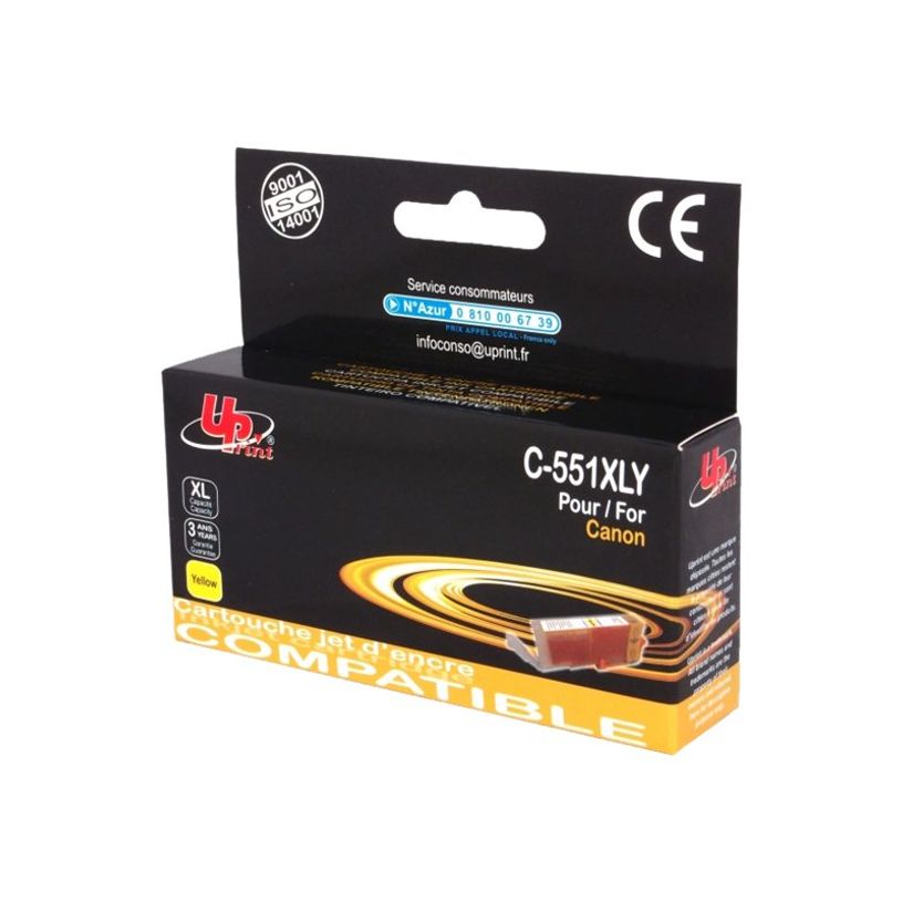 3584770896799-Cartouche compatible Canon CLI-551XL - jaune - Uprint-P_79384499_1-0