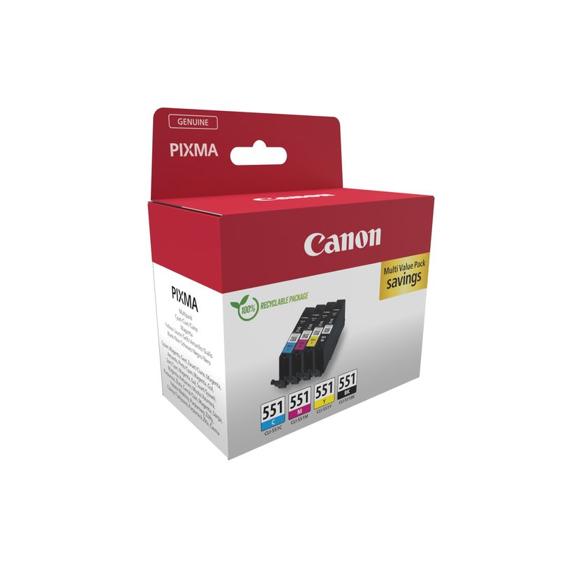 8714574584409-Canon CLI-551 - Pack de 4 - noir, cyan, magenta, jaune - cartouche d'encre originale-P_79384943_1-0