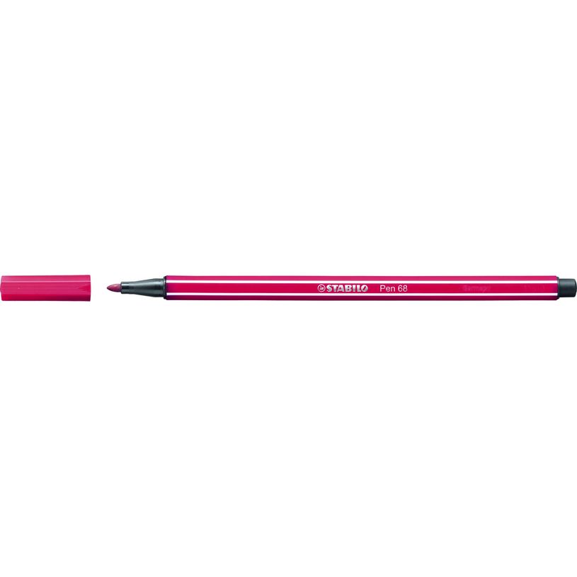 4006381333337-STABILO Pen 68 - Feutre pointe moyenne - rouge Foncé-P_79386234_1-0