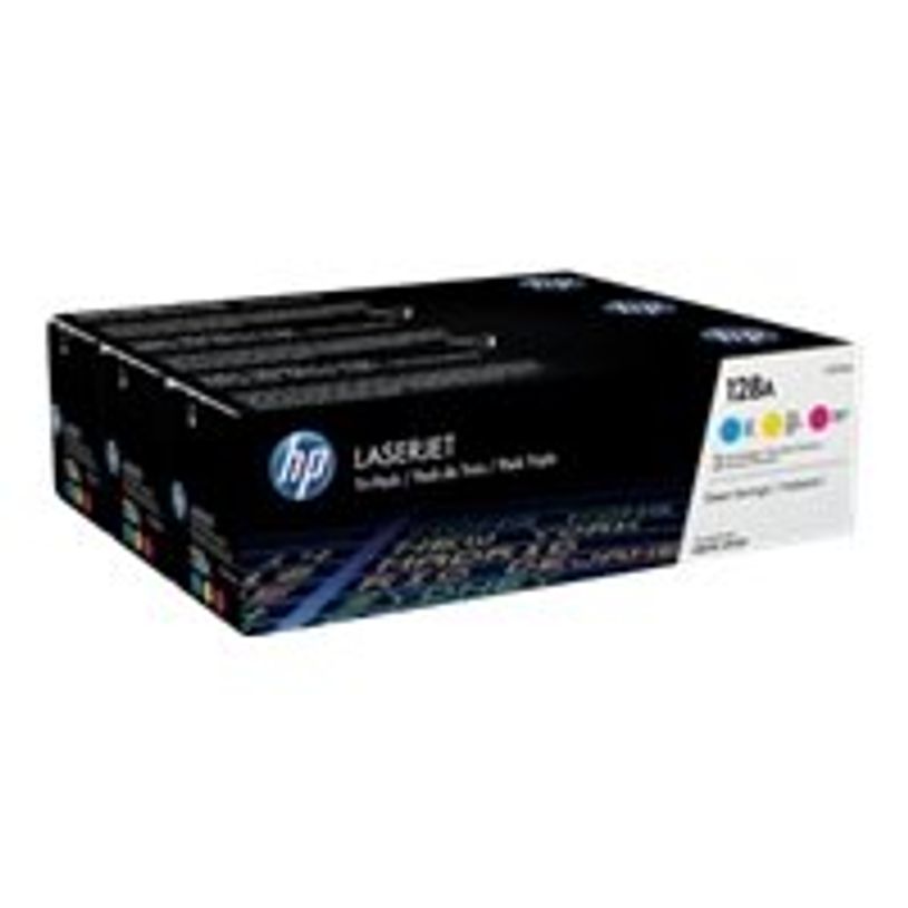 0887111403018-HP 128A - Pack de 3 - cyan, magenta, jaune - cartouche laser d'origine-P_79391371_3-2