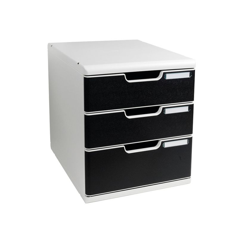 9002493421882-Exacompta Modulo - Module de classement 3 tiroirs - gris lumière/noir-P_79396961_1-0