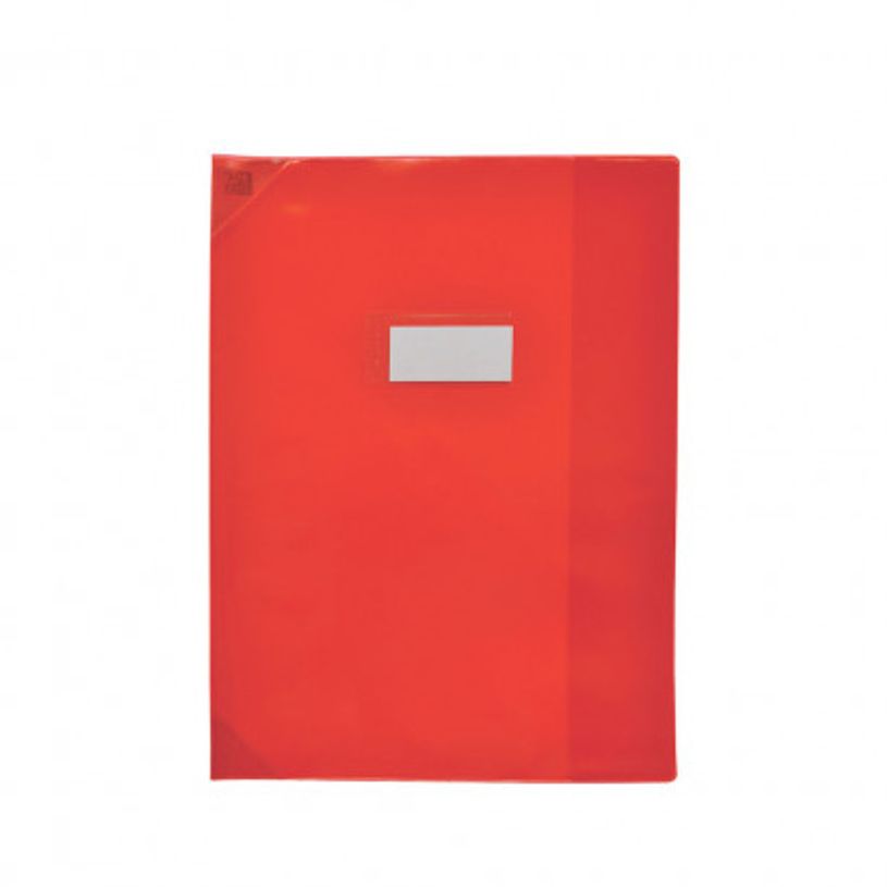 3045050183010-Oxford Strong Line - Protège cahier sans rabat - 17 x 22 cm - rouge translucide-P_79397680_1-0