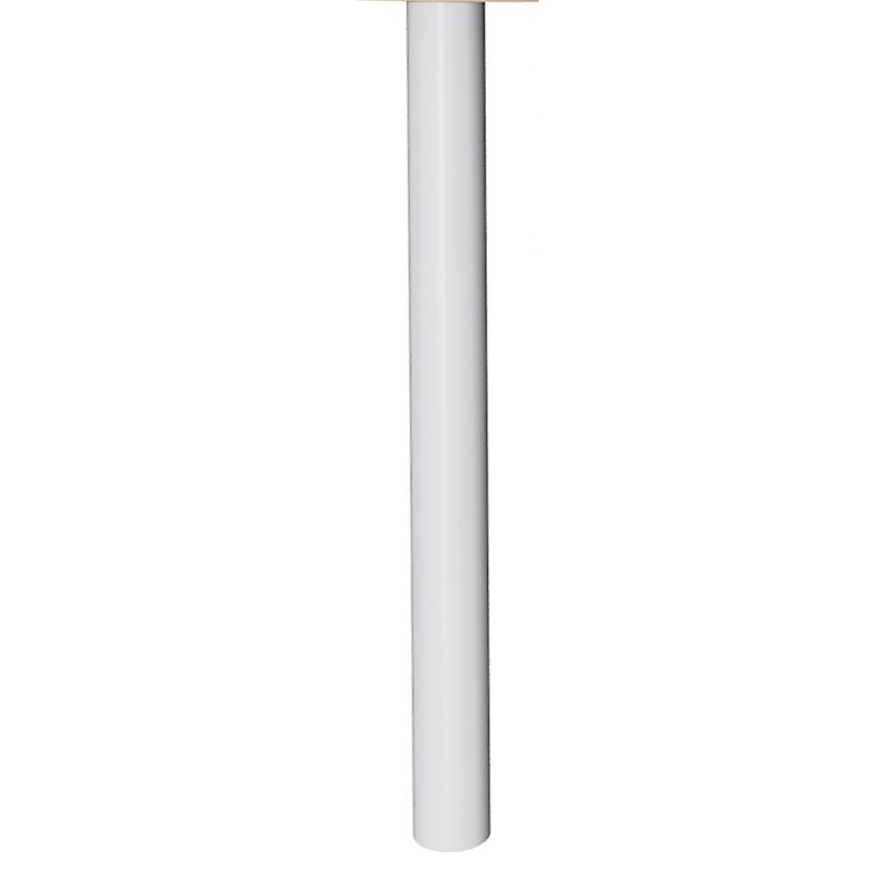 3253310148093-Extension IDRA/DUAL sur pied tube - 80 x 60 cm - Pied blanc - plateau imitation Hêtre-P_79398165_2-1