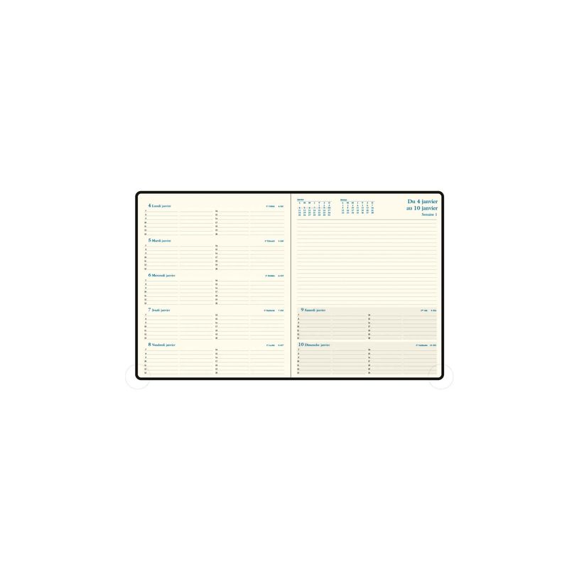2012349915509-Agenda Barbara Espace 22 - 1 semaine sur 2 pages - 18,5 x 22,5 cm - disponible dans différentes couleu--3