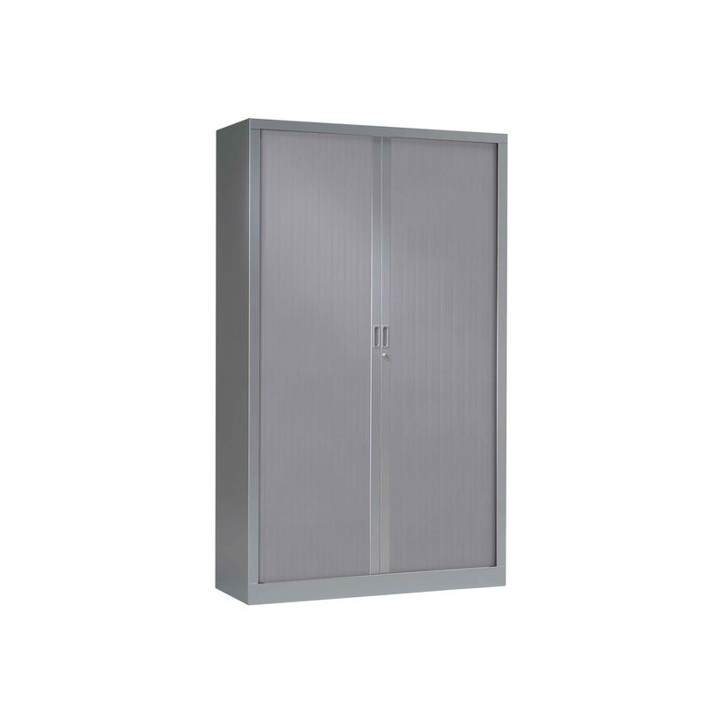 3219095800083-Armoire haute monobloc à rideaux GENERIC - 198 x 120 x 43 cm - corps et rideux aluminium-P_79401201_2-0