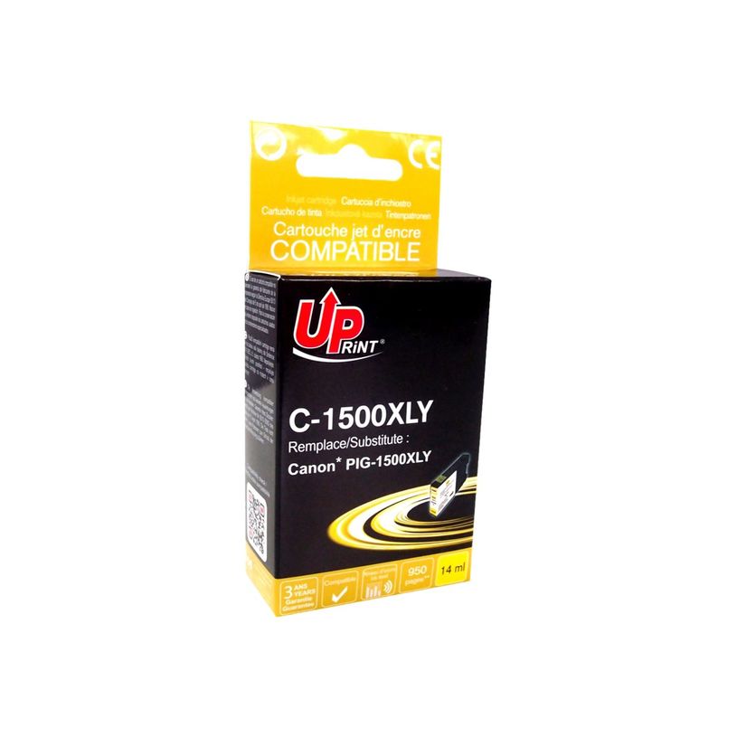 3584770889647-Cartouche compatible Canon PGI-1500XL - jaune - Uprint-P_79401422_1-0