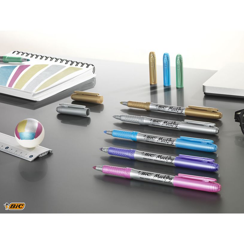 0400794044547-BIC MARKING COLOR - Marqueur permanent - pointe moyenne - argent-P_79404454_2-1