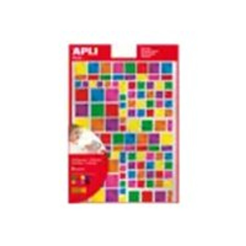 8410782135302-Apli - 6 feuilles gommettes carrées - coloris assortis métallisés-P_79405816_1-0