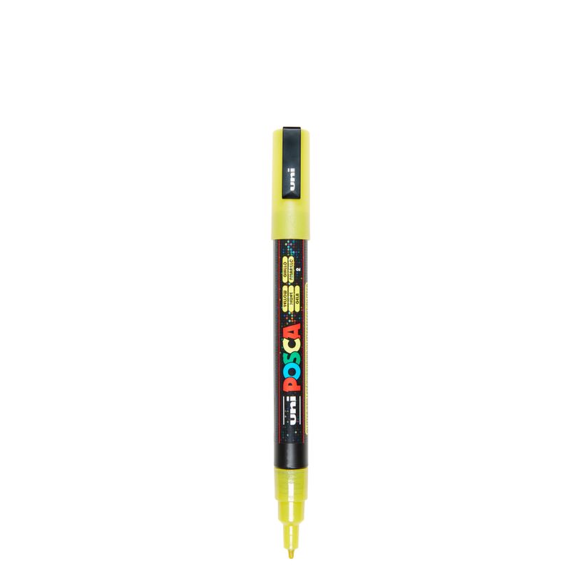 4902778197943-Posca - Marqueur paillette pointe fine - jaune--0