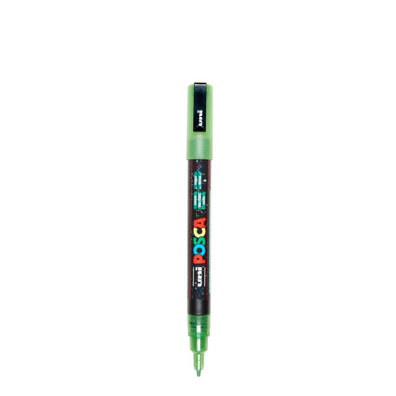 4902778197967-Posca - Marqueur paillette pointe fine - vert foncé--0