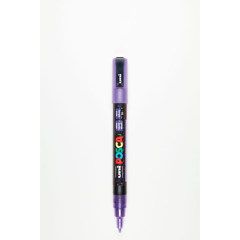 4902778197998-Posca - Marqueur paillette pointe fine - violet--0