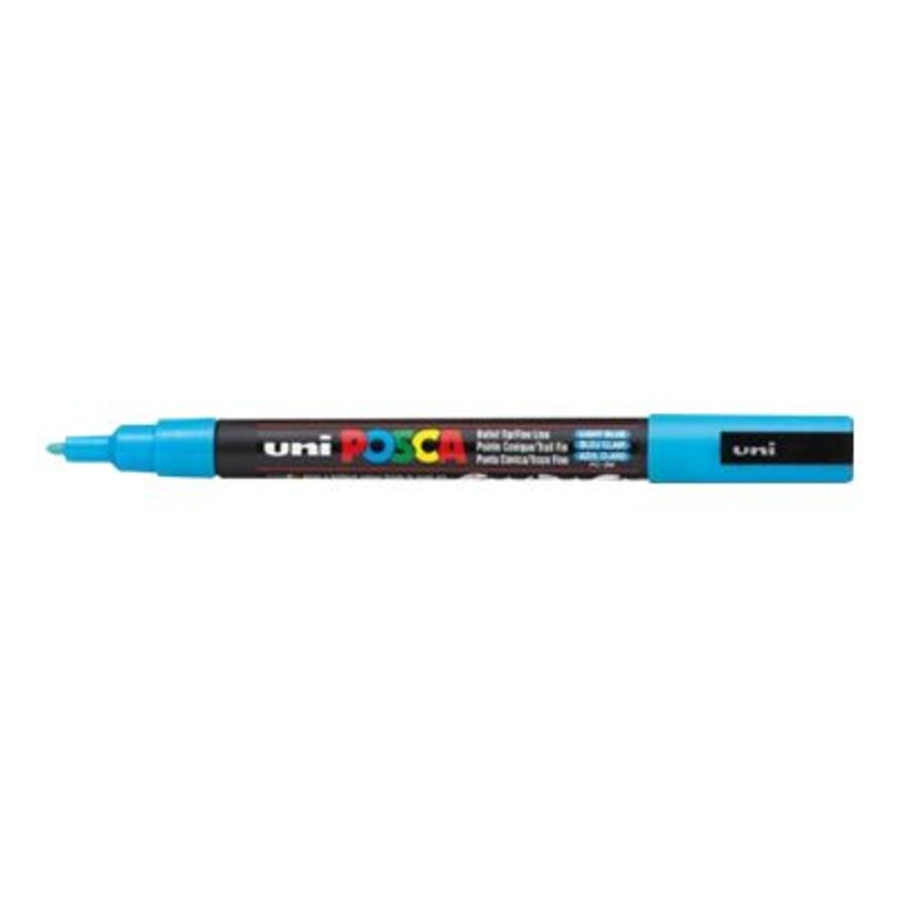 4902778197974-Posca - Marqueur paillette pointe fine - bleu clair-P_79407755_1-0