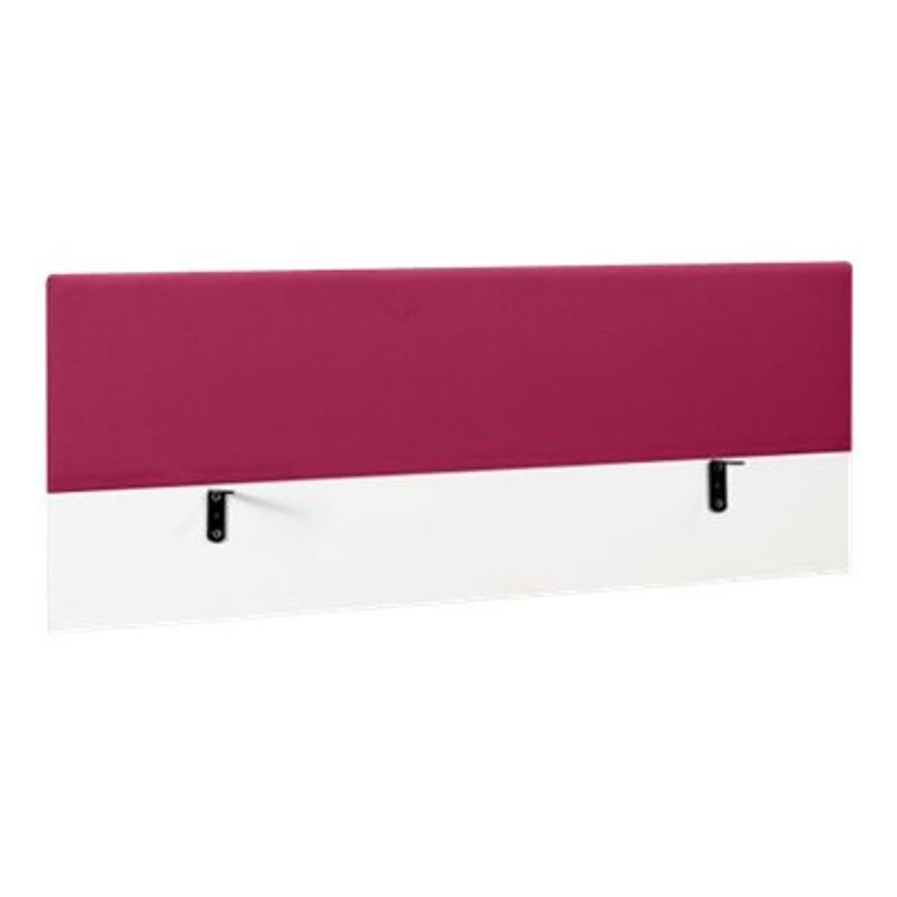 3483600719614-Écran de séparation pour bureau YES ! - L160 x H60 - tissu framboise-P_79409721_1-0