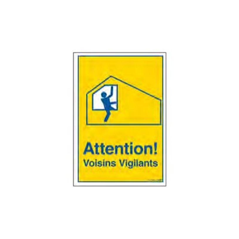 8711234129772-Pickup - Plaque de signalisation - 230 x 330 mm - attention voisins vigilants-P_79417811_1-0