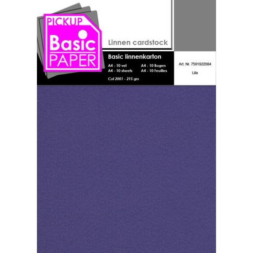 8715119761187-Pickup - Carton de lin - A4 (210 x 297 mm) - 215 g/m² - 10 feuilles - lilas-P_79417898_1-0