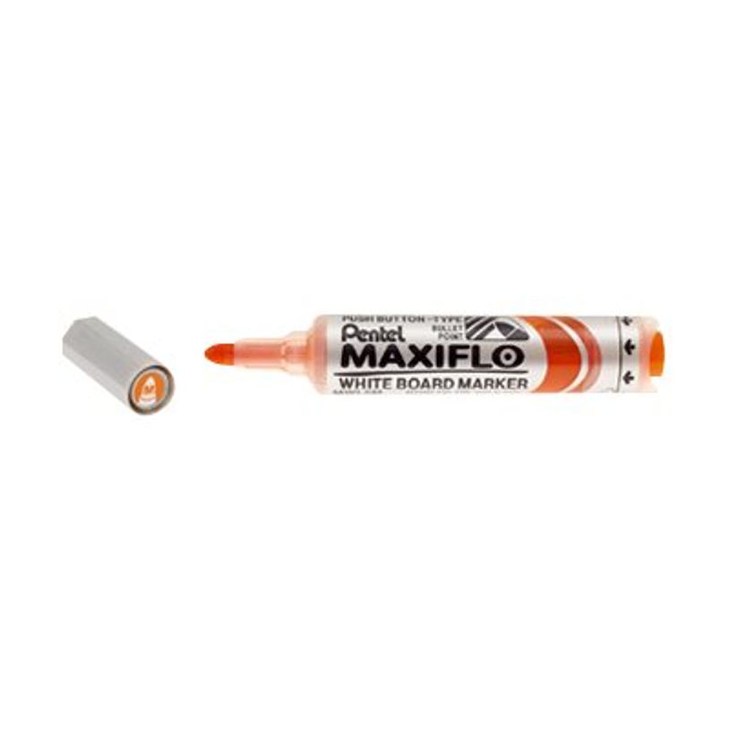 3474374500065-Pentel MAXIFLO - Marqueur effaçable - pointe ogive large - orange-P_79418433_1-0