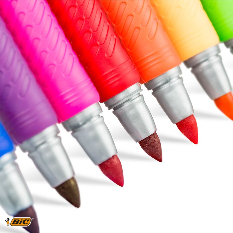 3086123454262-BIC MARKING COLOR - Pack de 5 marqueurs permanents - pointe moyenne - couleurs assorties-P_79421769_13-3