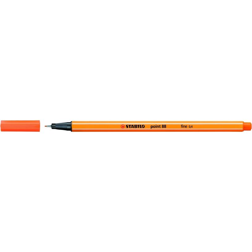 4006381493123-STABILO Point 88 - Feutre fin - 0.4 mm - vermillon clair-P_79423029_1-0